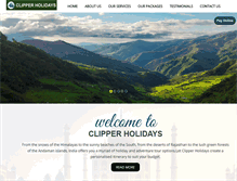Tablet Screenshot of clipperholidays.co.in